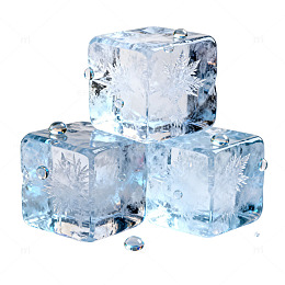 冰块特写晶莹剔透