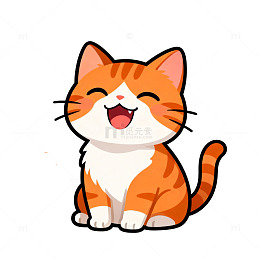 可爱卡通橘猫头像