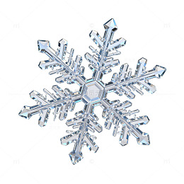 晶莹雪花图案设计素材