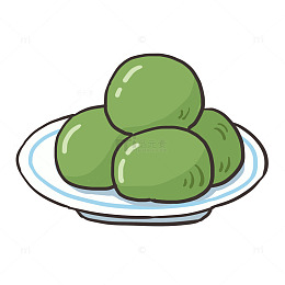 清明节青团元素