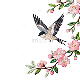 刺绣花鸟图