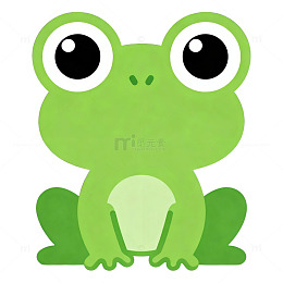 卡通青蛙矢量图案设计素材
