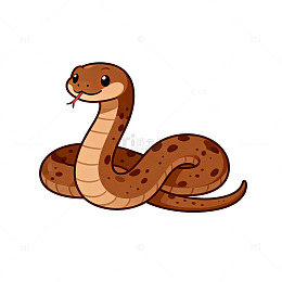 卡通蛇插画素材