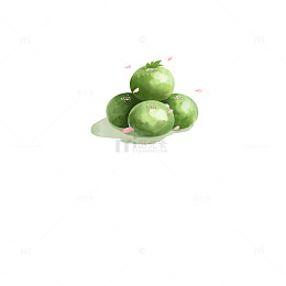 清明节艾草青团植物元素