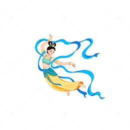 中国古典舞插画元素