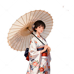 和风樱花和服美人片