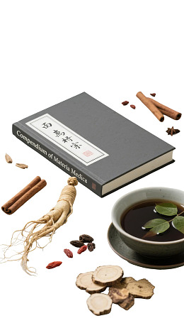 中医药典与药材展示图片