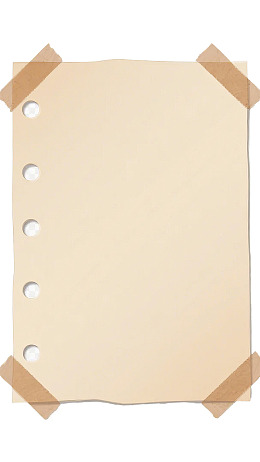 四孔纸张用胶带固定图片