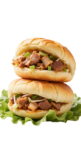 两层肉夹馍叠放图片