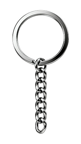 金属钥匙环与链条图片