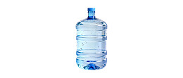 透明塑料水瓶装满清水