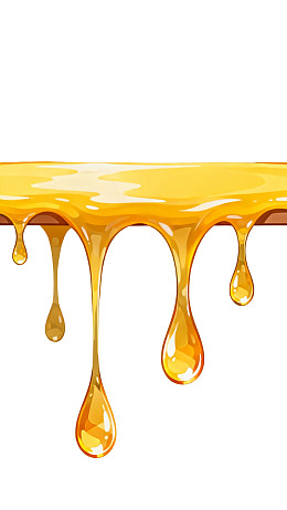 金黄色液体滴落特写图片