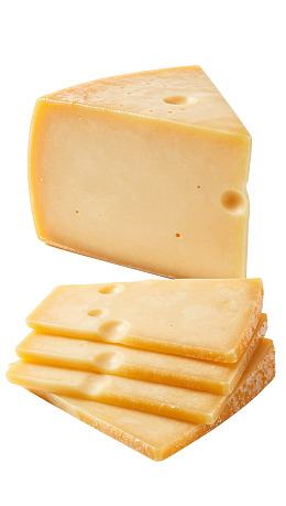 奶酪切片与块状展示图片