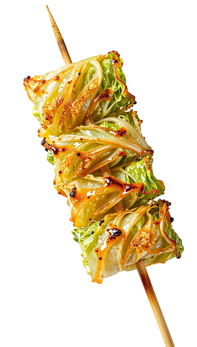 烤制白菜串图片