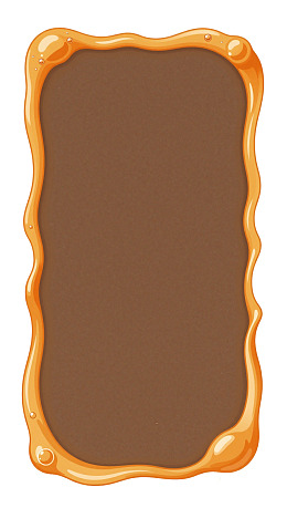 巧克力边框设计图图片