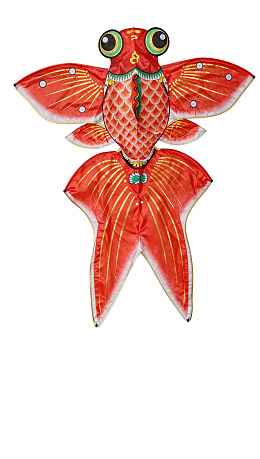 红色金鱼造型风筝图片