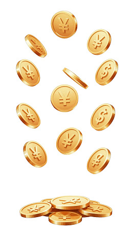 金币飞舞象征财富与繁荣