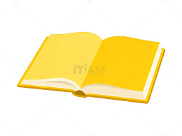 卡通黄色书本元素图标