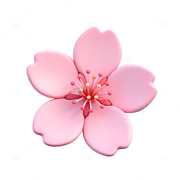 粉色樱花矢量图案装饰元素