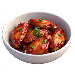 红烧鸡翅美食片