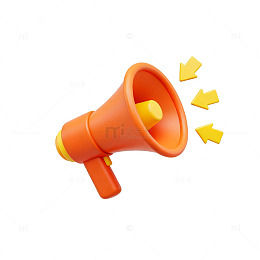 橙色喇叭宣传图标