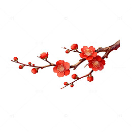 梅花迎春图