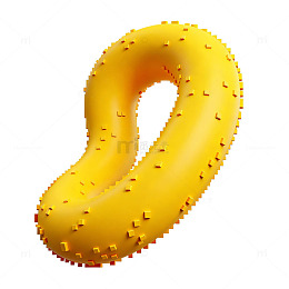 夏日泳池黄充气游泳圈