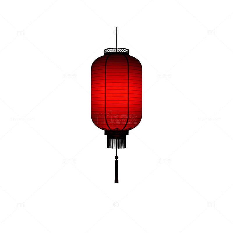 红色中国灯笼矢量图
