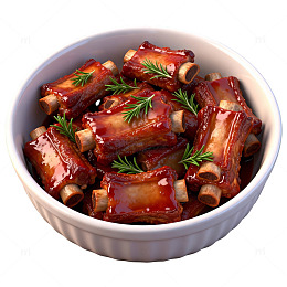 红烧排骨美食图片