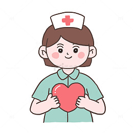 手绘卡通国际护士节免抠元素