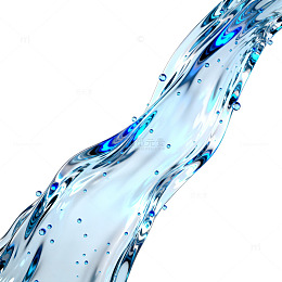 流动水波视觉效果素材