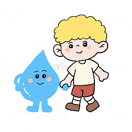 世界水日水滴免抠元素