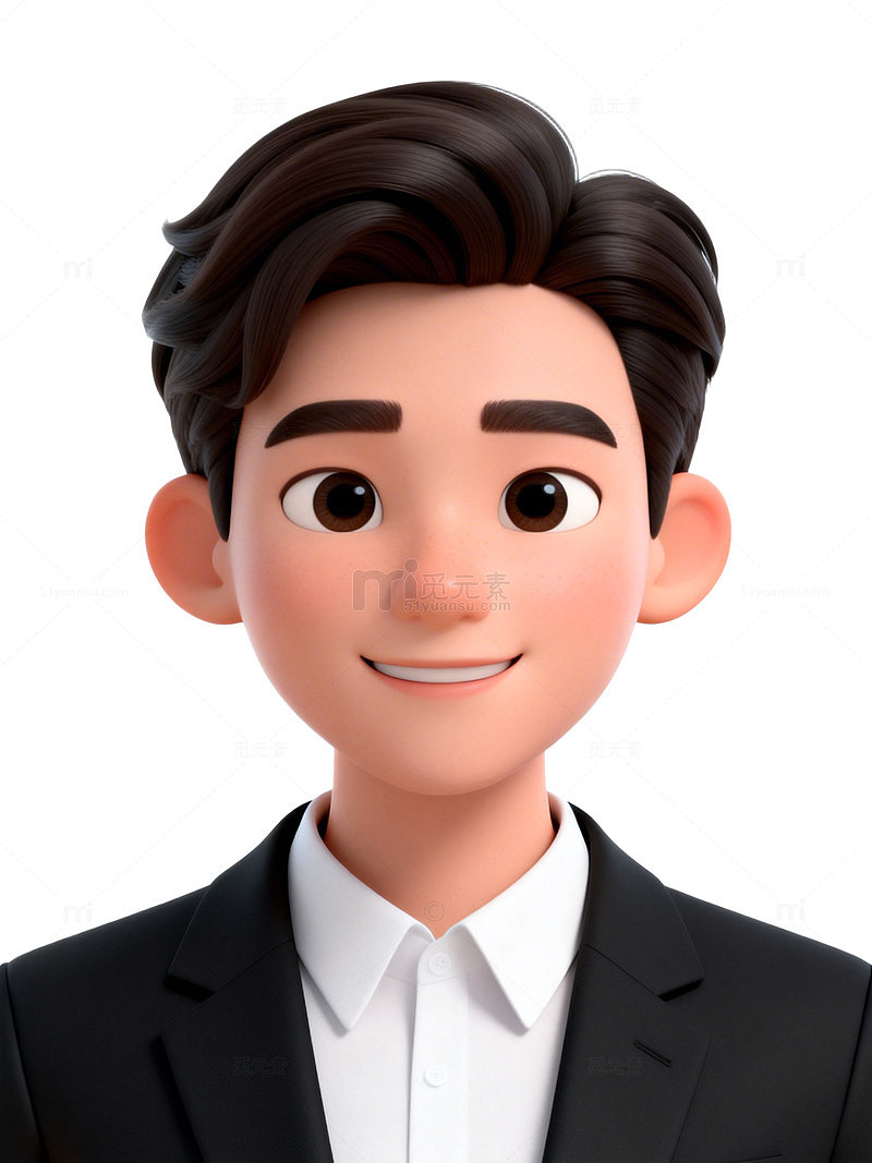 3D卡通男性职业形象