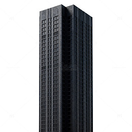 现代高层建筑渲染图