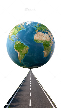 地球公路创意图片