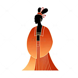 古风女性插画设计元素