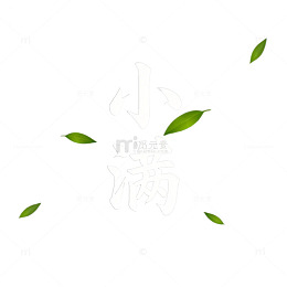 小满节气艺术字设计