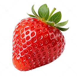 鲜艳草莓特写水果