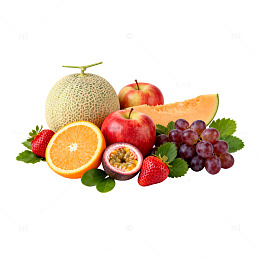 新鲜水果组合图