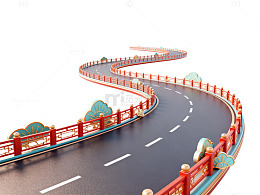 中国风桥梁公路设计图
