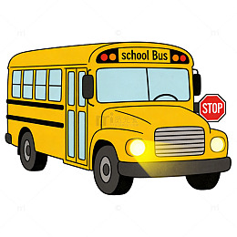 卡通校车插画