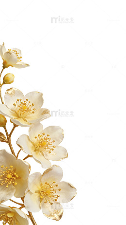 花朵轻奢元素