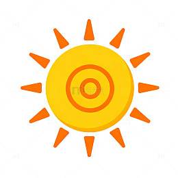 卡通风格太阳图案图标
