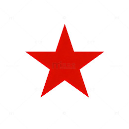红色五角星简约图标设计素材