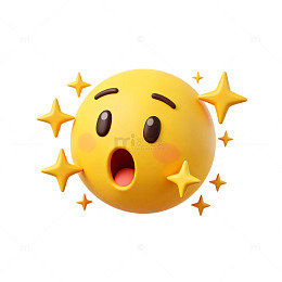 可爱卡通星星惊喜表情贴纸