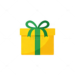 卡通礼盒图标设计素材