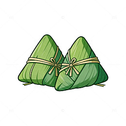 卡通粽子插画素材
