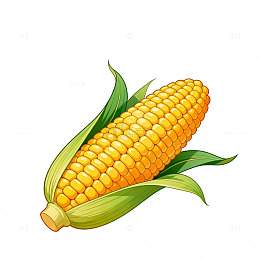 卡通玉米插画设计素材