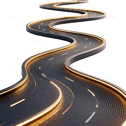 蜿蜒公路抽象艺术设计图