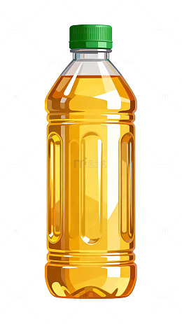 透明瓶食用油插画设计素材